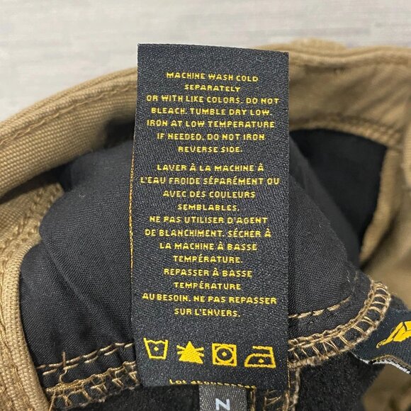 CAT Caterpillar Work Pants Mens 40 x 30 Brown Canvas Fleece Lined Insulated - Picture 12 of 12